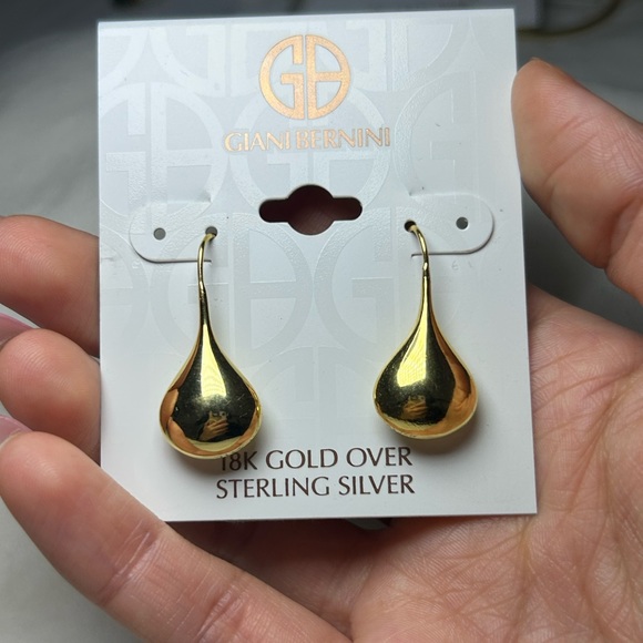 Giani Bernini 18k gold over sterling silver earrings - Picture 4 of 4